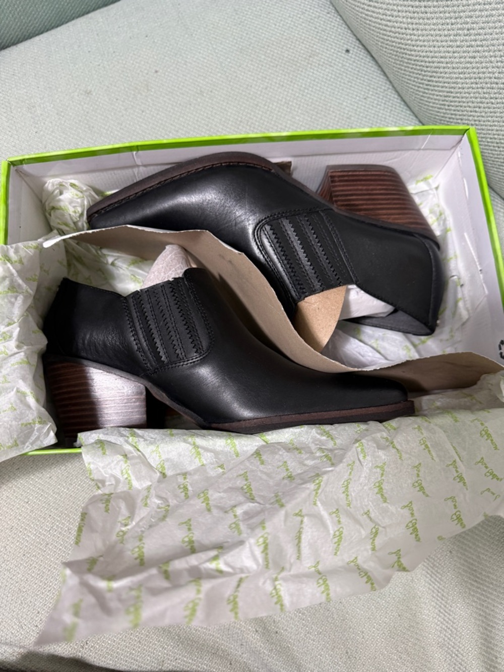 Sam Edelman Black Leather Walton Boot
